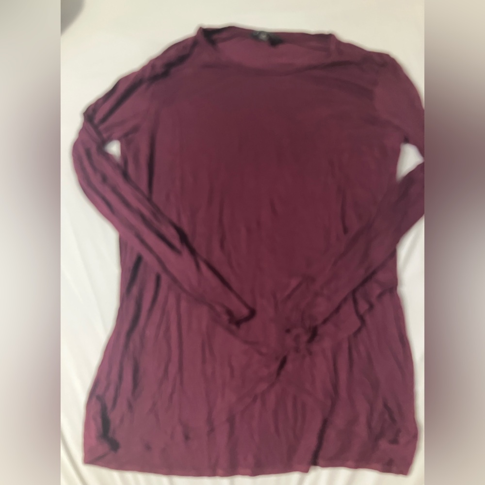 Banana Republic Deep Red Long Sleeve Top